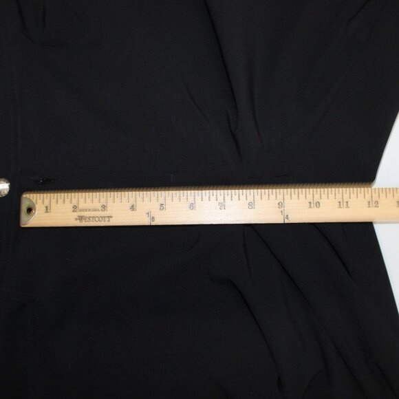 Chicos Zenergy Pant Sz 1 x 31 Reg Black Pockets Polyester Spandex Pant - Picture 16 of 16